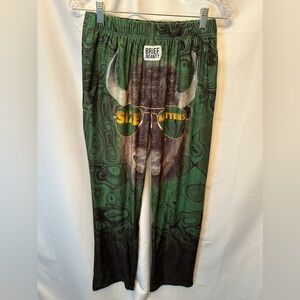 Brief Insanity Size Matters Med Lounge Pajama Pants Elastic Waist Soft Stretch